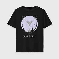 Женская футболка оверсайз Destiny Planet