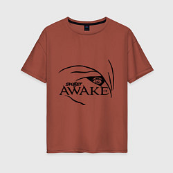Женская футболка оверсайз Skillet awake