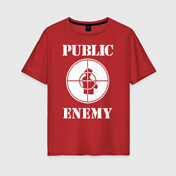 Женская футболка оверсайз Public Enemy