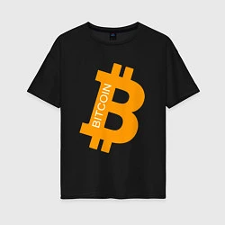 Женская футболка оверсайз Bitcoin Boss