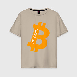 Женская футболка оверсайз Bitcoin Boss