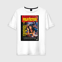 Женская футболка оверсайз Pulp Fiction Cover