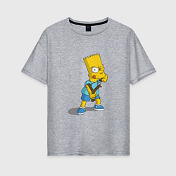 Женская футболка оверсайз Bad Bart