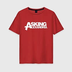 Женская футболка оверсайз Asking Alexandria
