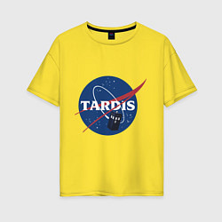 Футболка оверсайз женская Tardis NASA, цвет: желтый