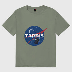 Футболка оверсайз женская Tardis NASA, цвет: авокадо