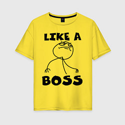 Женская футболка оверсайз Like a boss