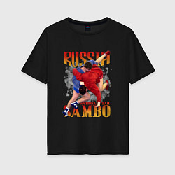 Женская футболка оверсайз National Sambo