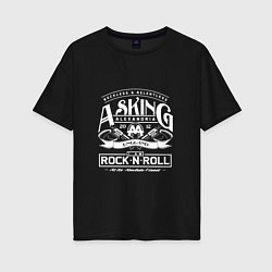 Женская футболка оверсайз Asking Alexandria: Rock'n'Roll