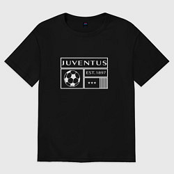 Футболка оверсайз женская Juventus - EST 1897 2022, цвет: черный