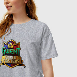 Футболка оверсайз женская Гвинт, цвет: меланж — фото 2