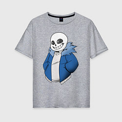 Женская футболка оверсайз Sans