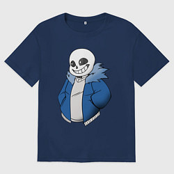 Женская футболка оверсайз Sans