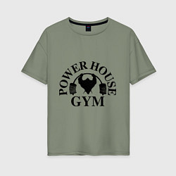 Женская футболка оверсайз Power House Gym