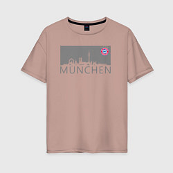 Женская футболка оверсайз Bayern Munchen - Munchen City grey 2022