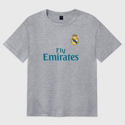 Футболка оверсайз женская Real Madrid: Ronaldo 07, цвет: меланж