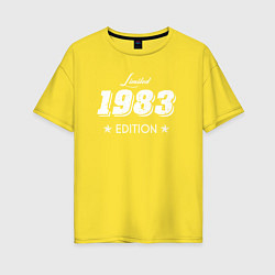 Футболка оверсайз женская Limited Edition 1983, цвет: желтый