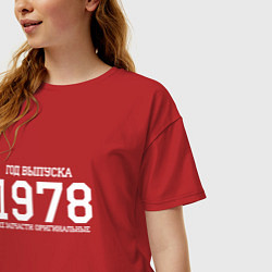 Футболка оверсайз женская Год выпуска 1978, цвет: красный — фото 2