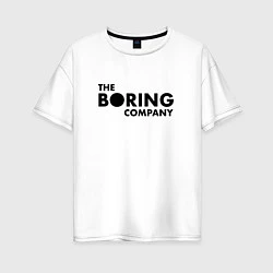 Женская футболка оверсайз The boring company