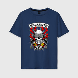 Женская футболка оверсайз Megadeth Rocker