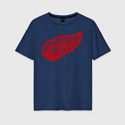 Футболка оверсайз женская Detroit Red Wings: Pavel Datsyuk, цвет: тёмно-синий