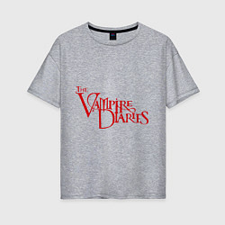 Женская футболка оверсайз The Vampire Diaries