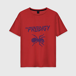 Футболка оверсайз женская The Prodigy: Ant, цвет: красный