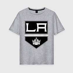 Женская футболка оверсайз Los Angeles Kings