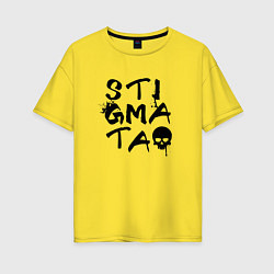 Женская футболка оверсайз Stigmata
