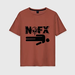 Женская футболка оверсайз NOFX crushman