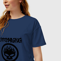 Футболка оверсайз женская The Offspring, цвет: тёмно-синий — фото 2