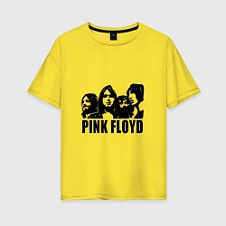 Футболка оверсайз женская Pink Floyd, цвет: желтый