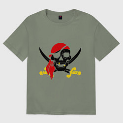 Женская футболка оверсайз Пиратская футболка