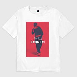 Футболка оверсайз женская Slim Shady: Eminem, цвет: белый