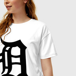 Футболка оверсайз женская Detroit Tigers, цвет: белый — фото 2