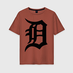 Женская футболка оверсайз Detroit Tigers