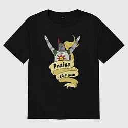 Футболка оверсайз женская Praise the Sun, цвет: черный