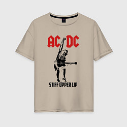 Женская футболка оверсайз AC/DC: Stiff Upper Lip