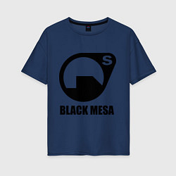 Футболка оверсайз женская HL: Black mesa, цвет: тёмно-синий