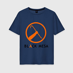 Женская футболка оверсайз Black mesa: Scrap