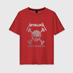 Женская футболка оверсайз Metallica: Death magnetic