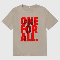 Женская футболка оверсайз Один за всех