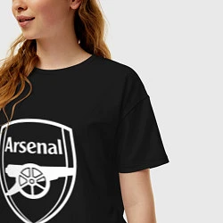 Футболка оверсайз женская FC Arsenal, цвет: черный — фото 2