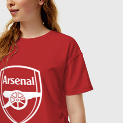 Футболка оверсайз женская FC Arsenal, цвет: красный — фото 2