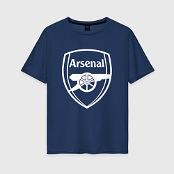 Футболка оверсайз женская FC Arsenal, цвет: тёмно-синий