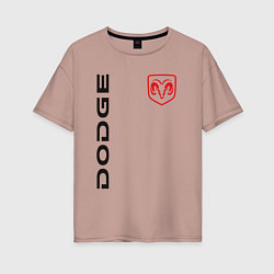 Футболка оверсайз женская Dodge Style, цвет: пыльно-розовый