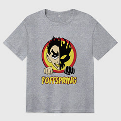 Футболка оверсайз женская The Offspring Boy, цвет: меланж