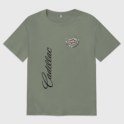 Женская футболка оверсайз Cadillac