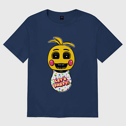 Футболка оверсайз женская Chica: Let's Party, цвет: тёмно-синий