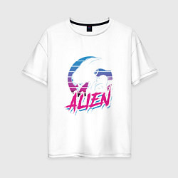 Женская футболка оверсайз Alien: Retro Style